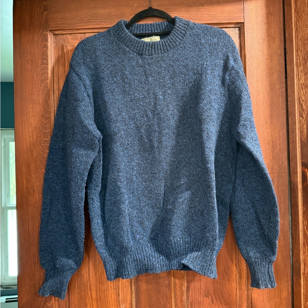 LLBean vintage wool sweater, size large
